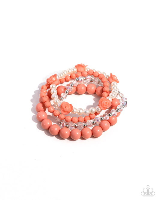 Rosy Retrospection - Orange Bracelet