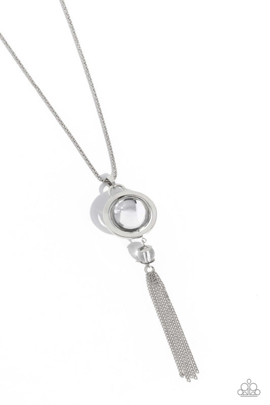 Rotating Radiance - White Necklace