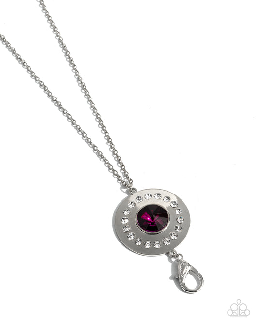 Rounded Reign - Pink Necklace