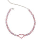 Rows of Romance - Pink Necklace