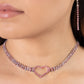 Rows of Romance - Pink Necklace