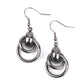 Running In Circles - Black Earring