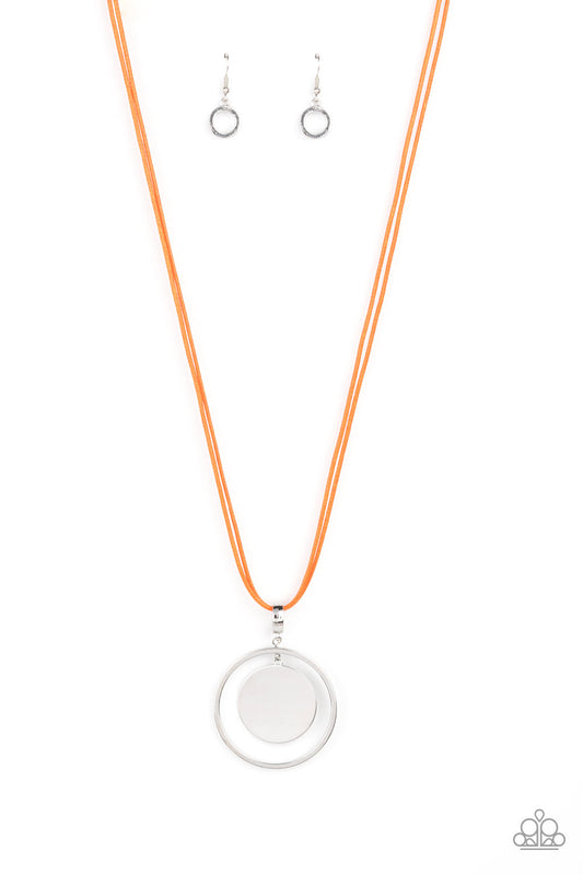 Rural Reflection - Orange Necklace