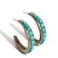 Rural Relaxation - Brass Earring