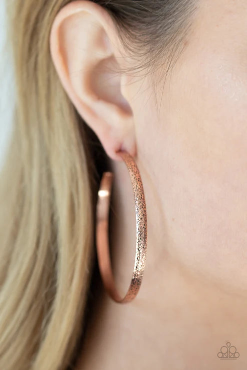 Rustic Radius - Copper Earring