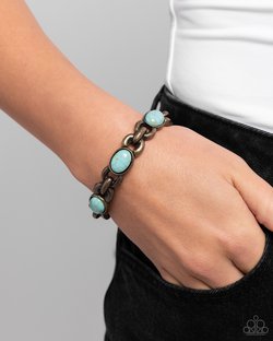 Rustic Record - Brass Bracelet