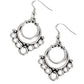 Rustic Rotary - Silver Earring