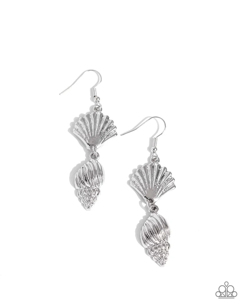SHELL, I was In the Area - Silver Earring