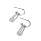 Safety Pin Sentiment - White Earring