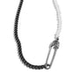 Safety Pin Style - Black Necklace