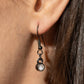 Safety Pin Style - Black Necklace