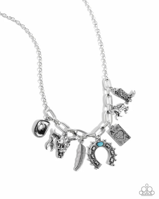 Saloon Girl - Blue Necklace