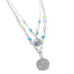 Sand Dollar Season - Blue Necklace