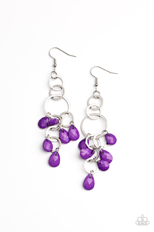 Sandcastle Sunset - Purple Earring