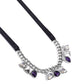 Sassy Salutation - Purple Necklace
