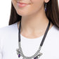 Sassy Salutation - Purple Necklace