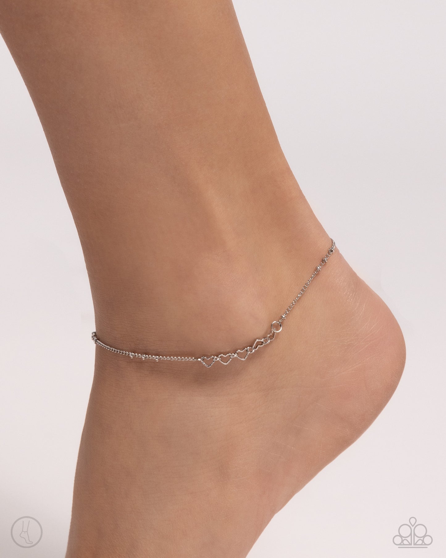 Satellite Shimmer - Silver Anklet
