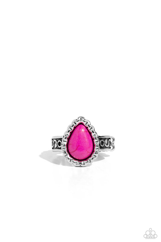 Scalloped Showcase - Pink Ring