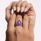 Scalloped Showcase - Purple Ring