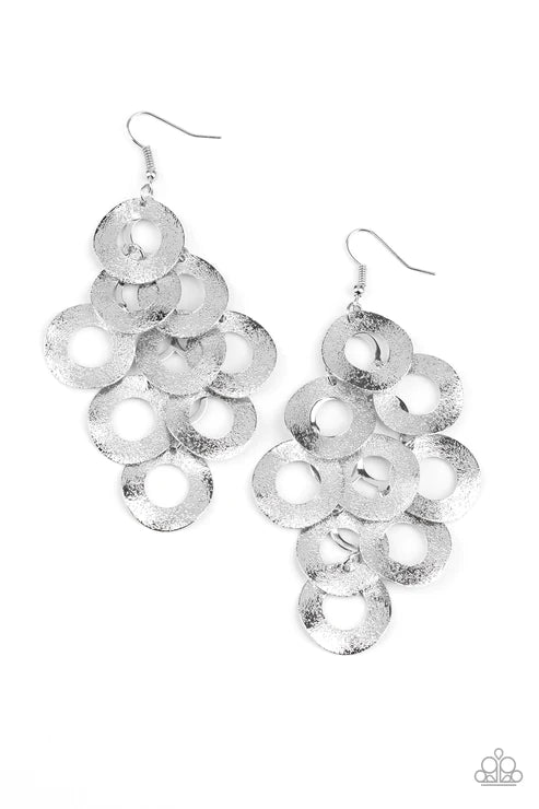 Scattered Shimmer - Silver Earring