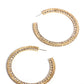 Scintillating Sass - Gold Earring