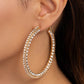 Scintillating Sass - Gold Earring