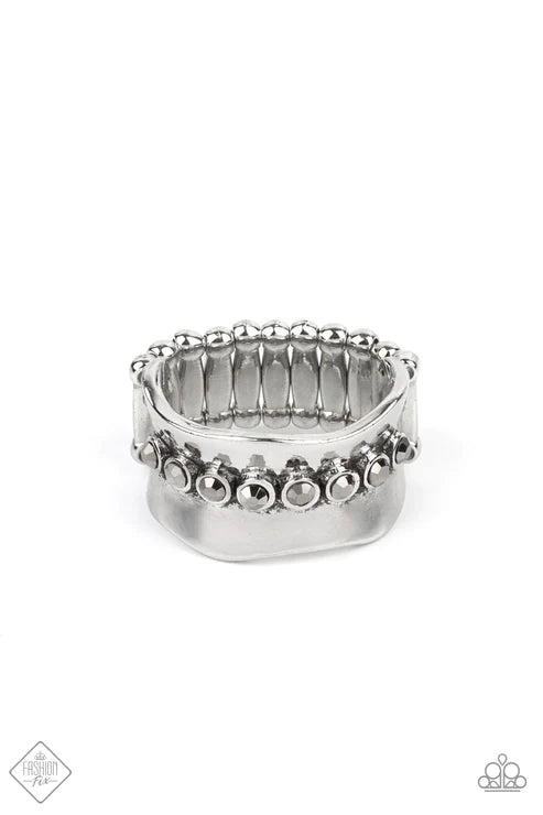 Scintillating Smolder - Silver Ring