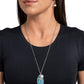 Sea Glass Stash - Blue Necklace