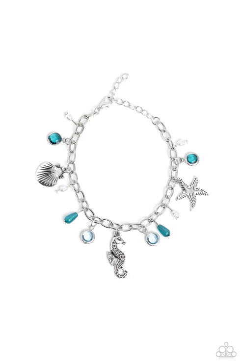 Seahorse Serenade - Blue Bracelet