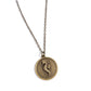 Seahorse Solo - Brass Necklace