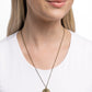 Seahorse Solo - Brass Necklace
