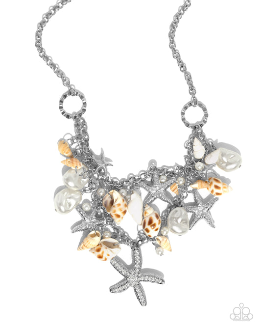 Seashell Shanty - White Necklace