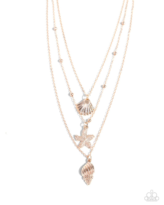 Seashell Sonata - Rose Gold Necklace
