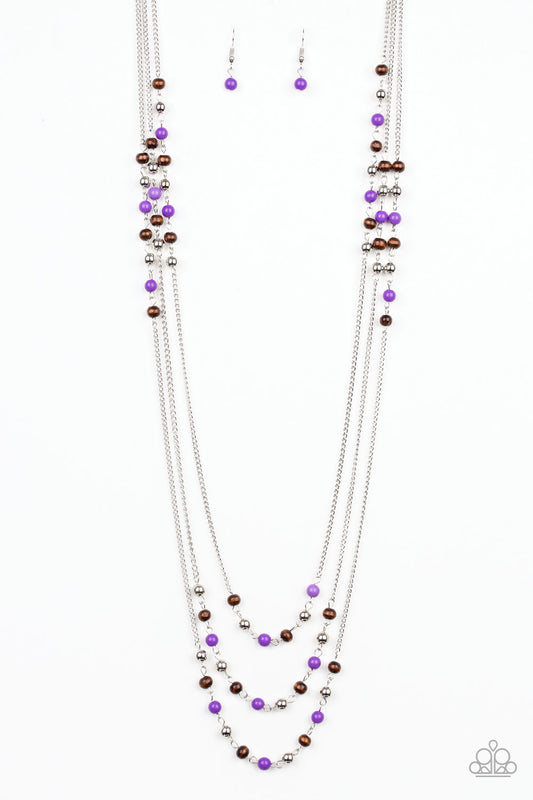 Seasonal Sensation - Purple Necklace