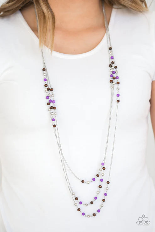 Seasonal Sensation - Purple Necklace