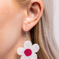 Seed Bead Vibrancy - White Earring