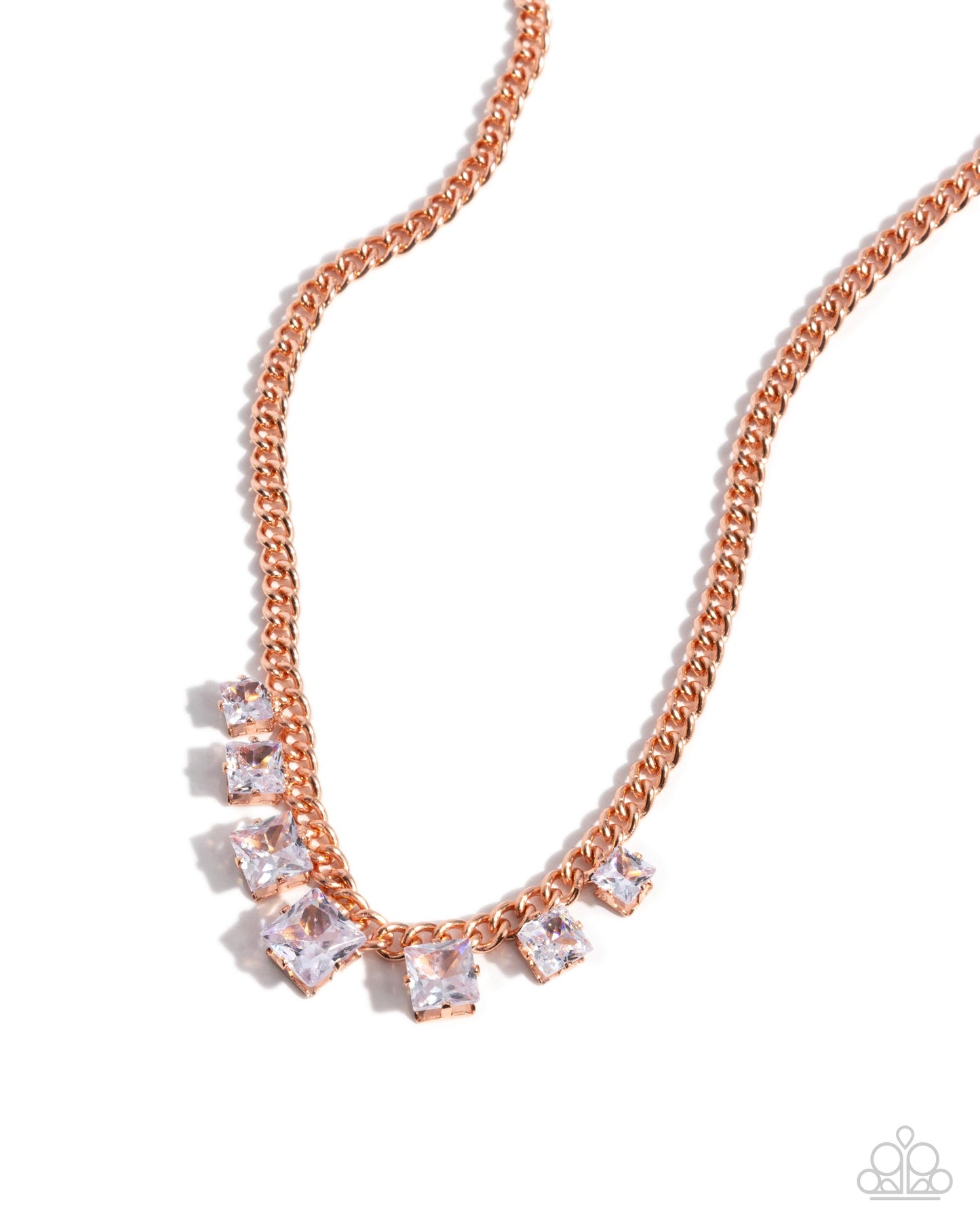 Seeking Out Squares - Copper Necklace