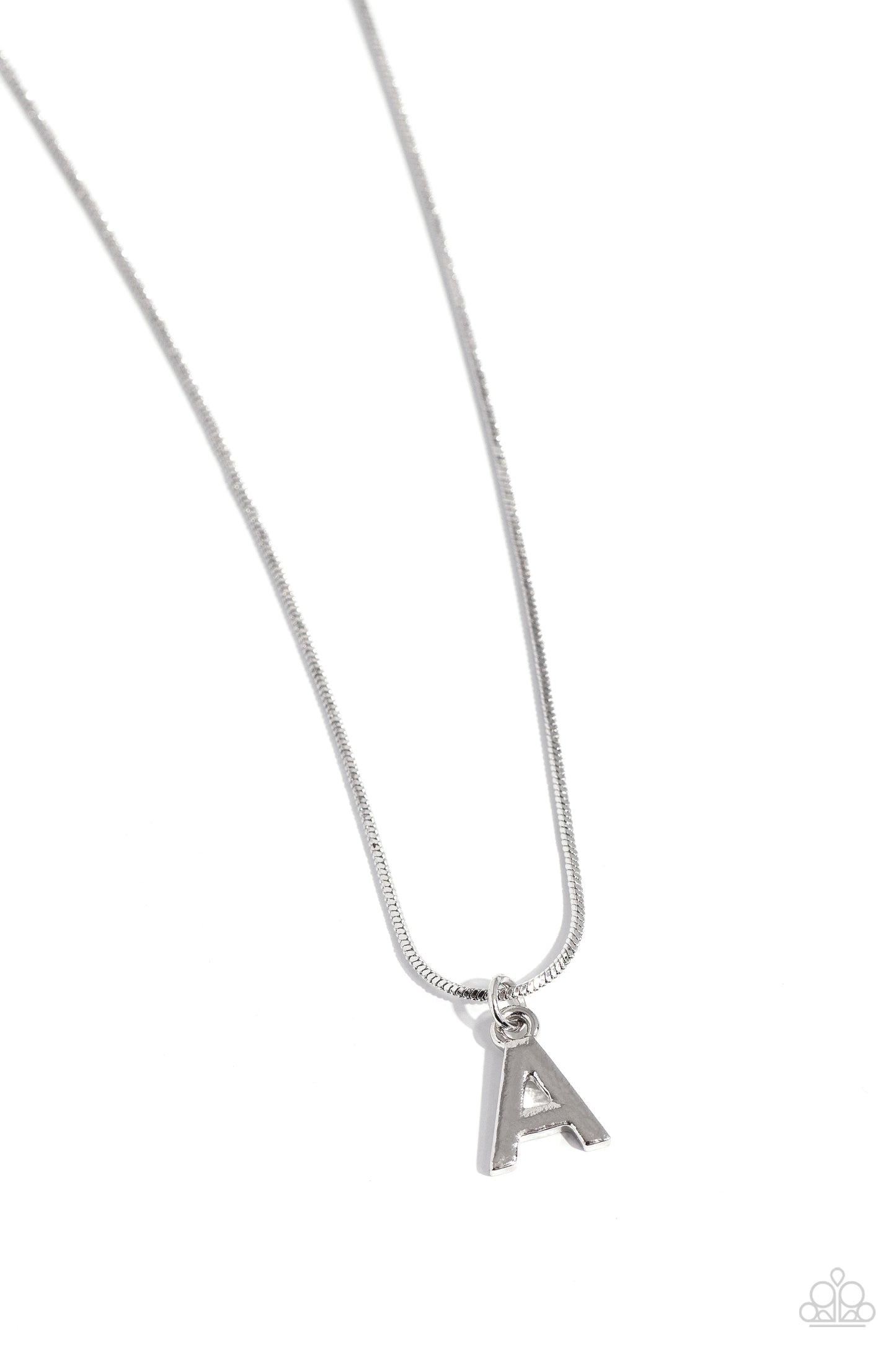 Seize the Initial - A - Silver Necklace