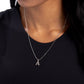 Seize the Initial - A - Silver Necklace