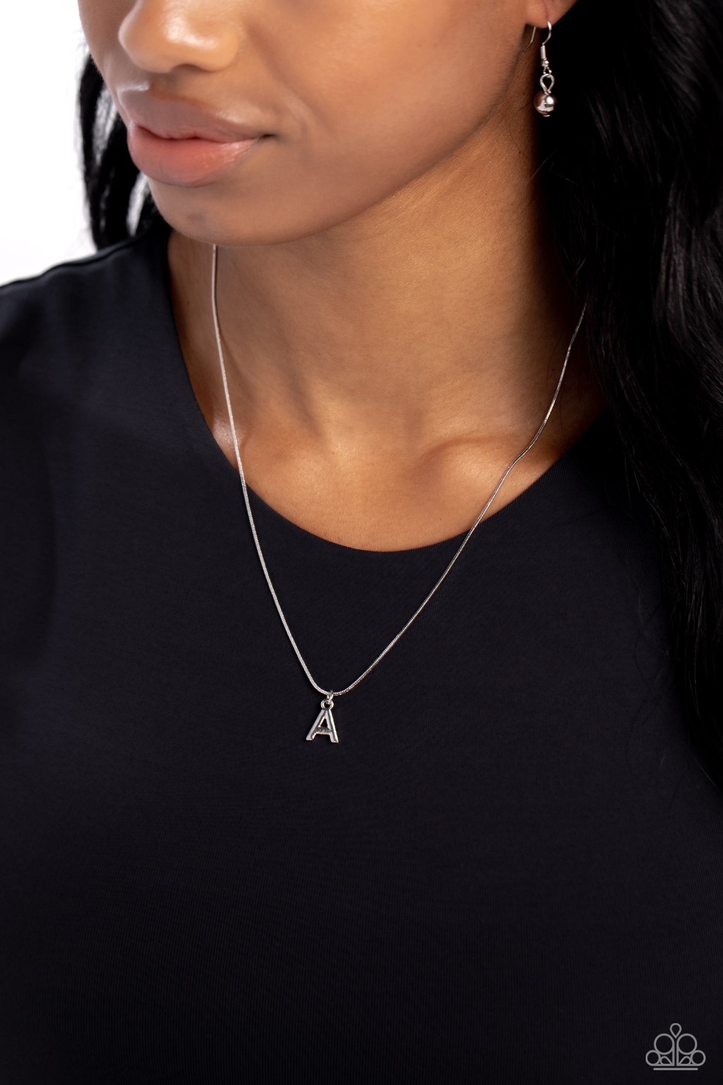 Seize the Initial - A - Silver Necklace