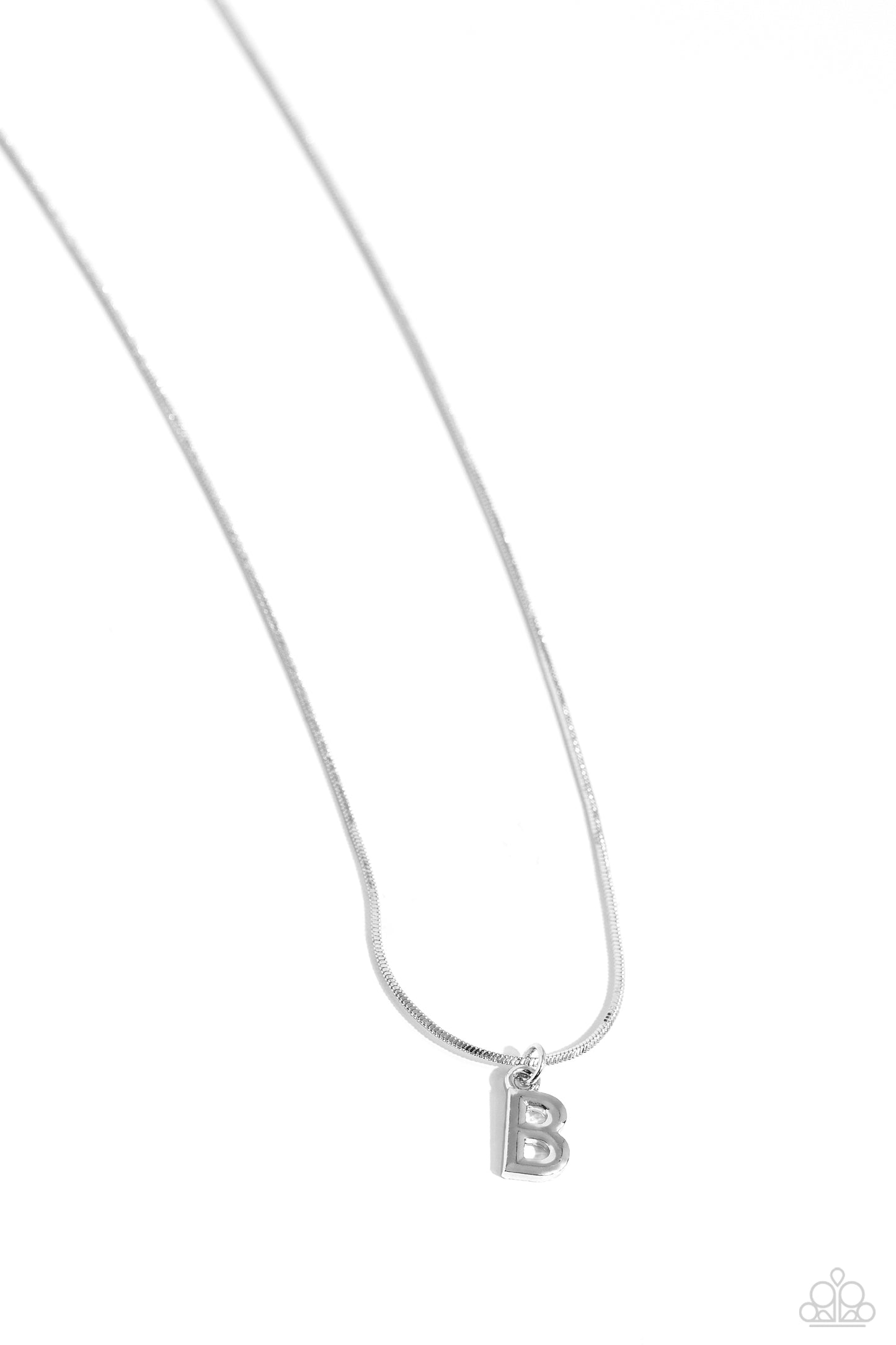 Seize the Initial - B - Silver Necklace
