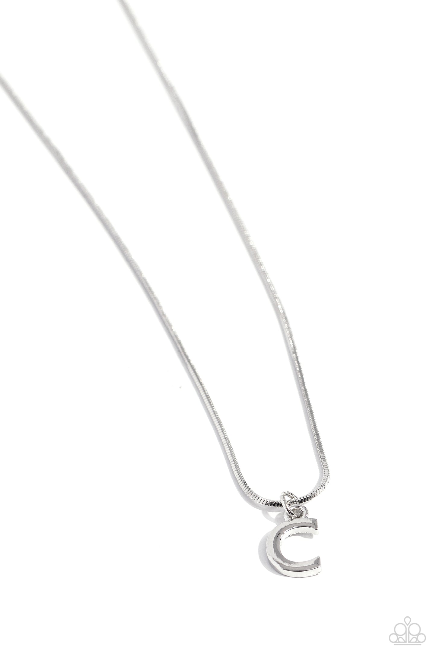 Seize the Initial - C - Silver Necklace