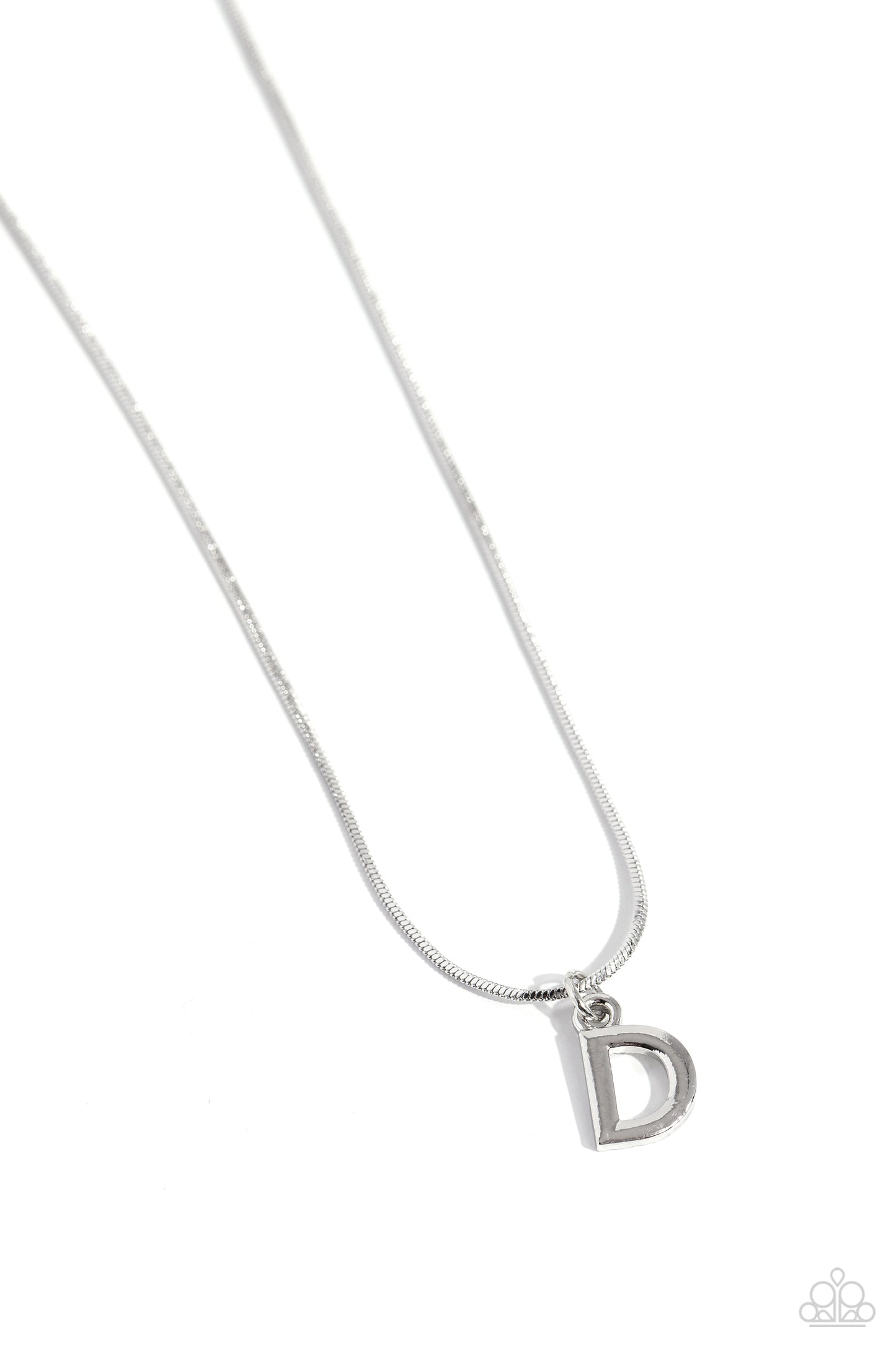Seize the Initial - D - Silver Necklace