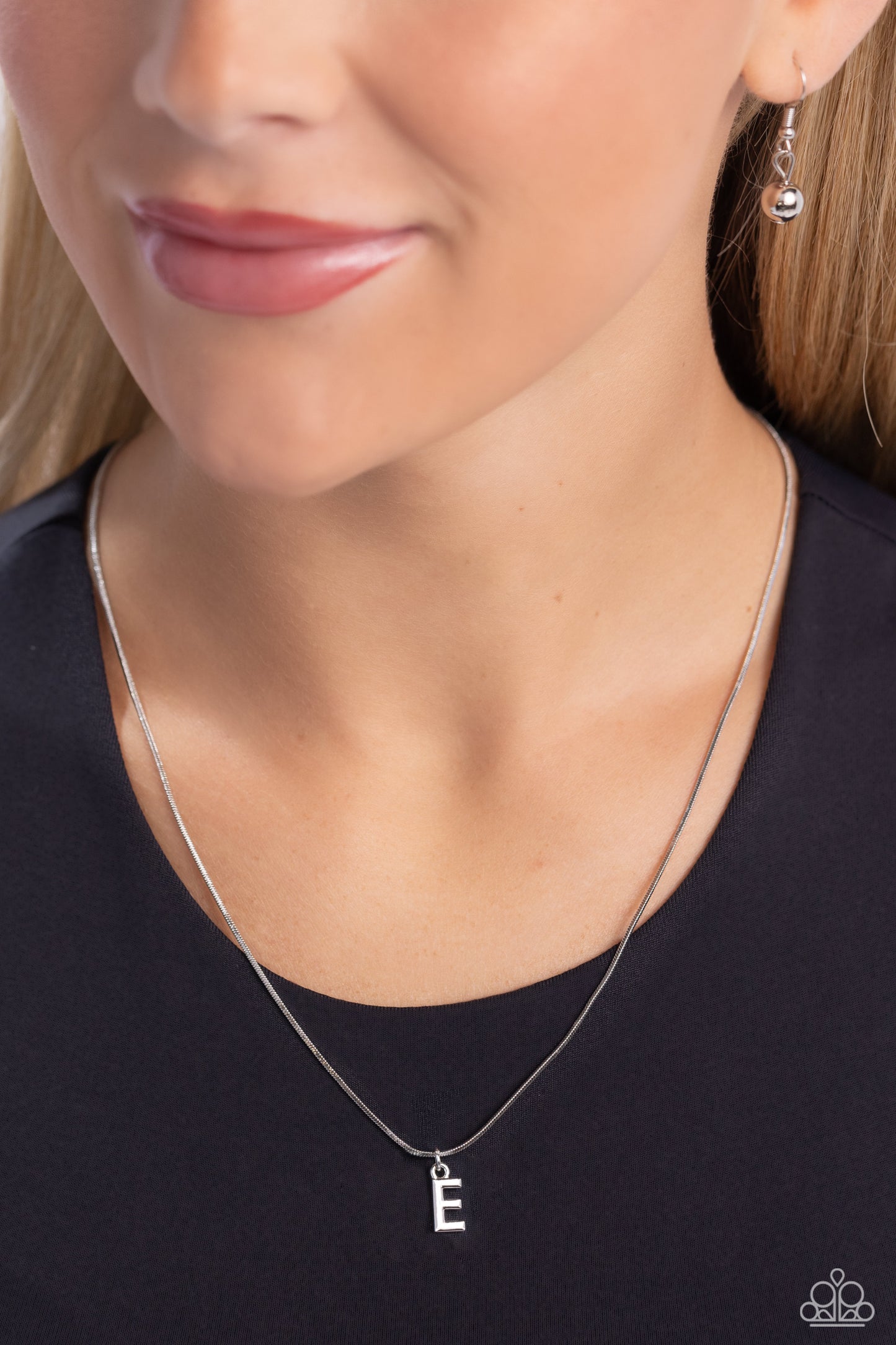 Seize the Initial - E - Silver Necklace