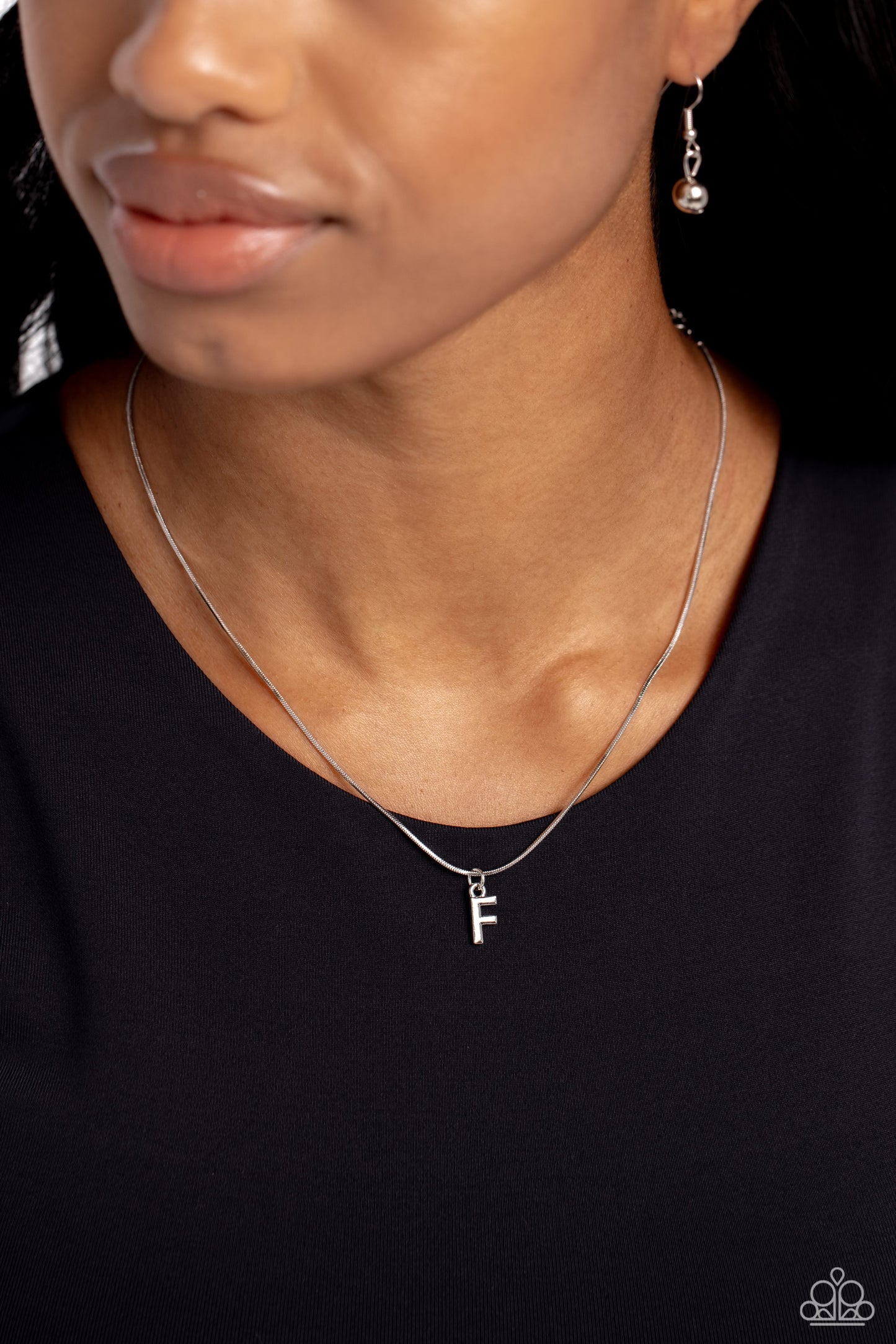 Seize the Initial - F - Silver Necklace