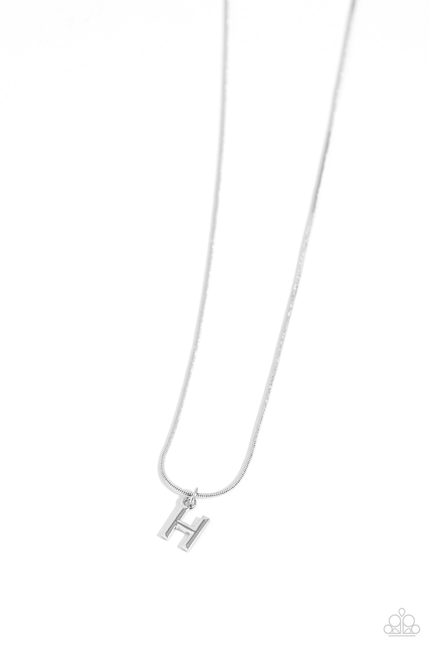 Seize the Initial - H - Silver Necklace