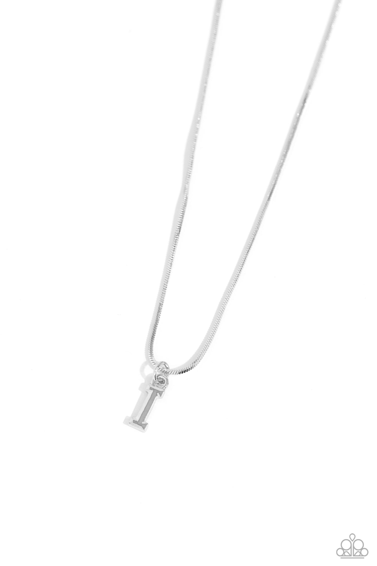 Seize the Initial - I - Silver Necklace