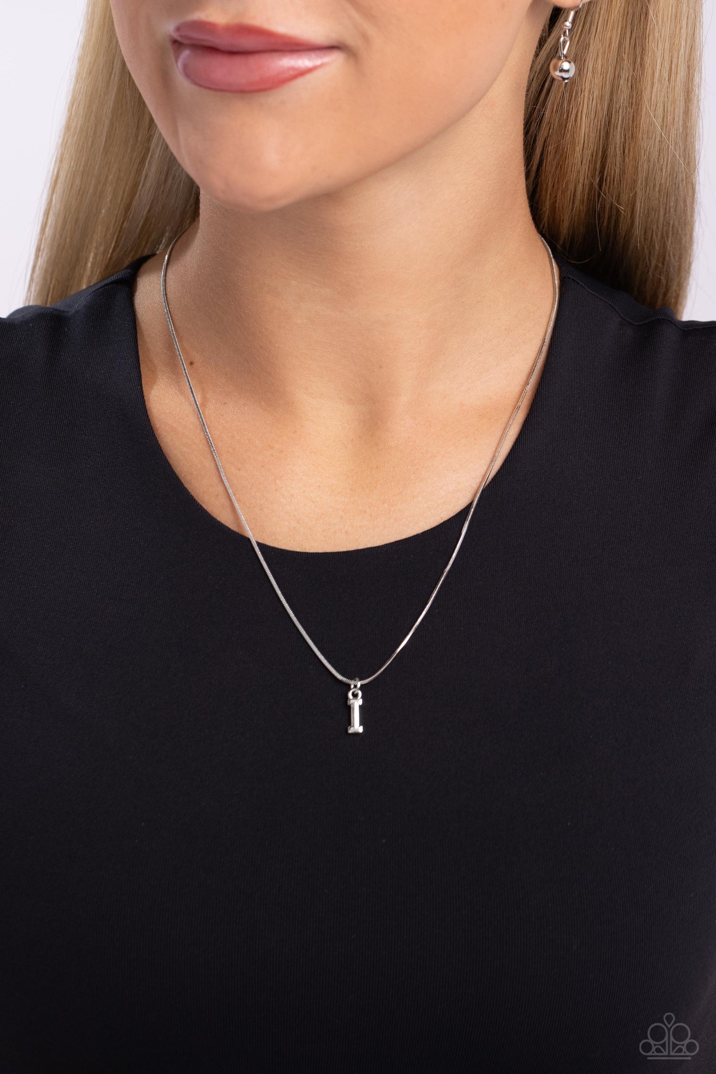 Seize the Initial - I - Silver Necklace