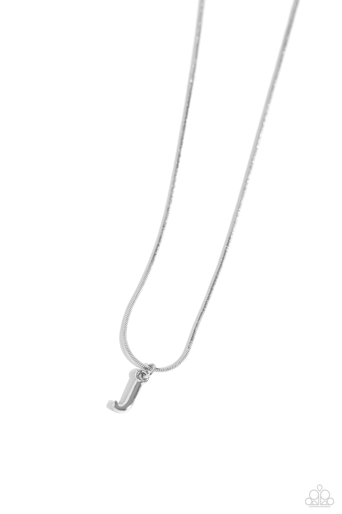 Seize the Initial - J - Silver Necklace