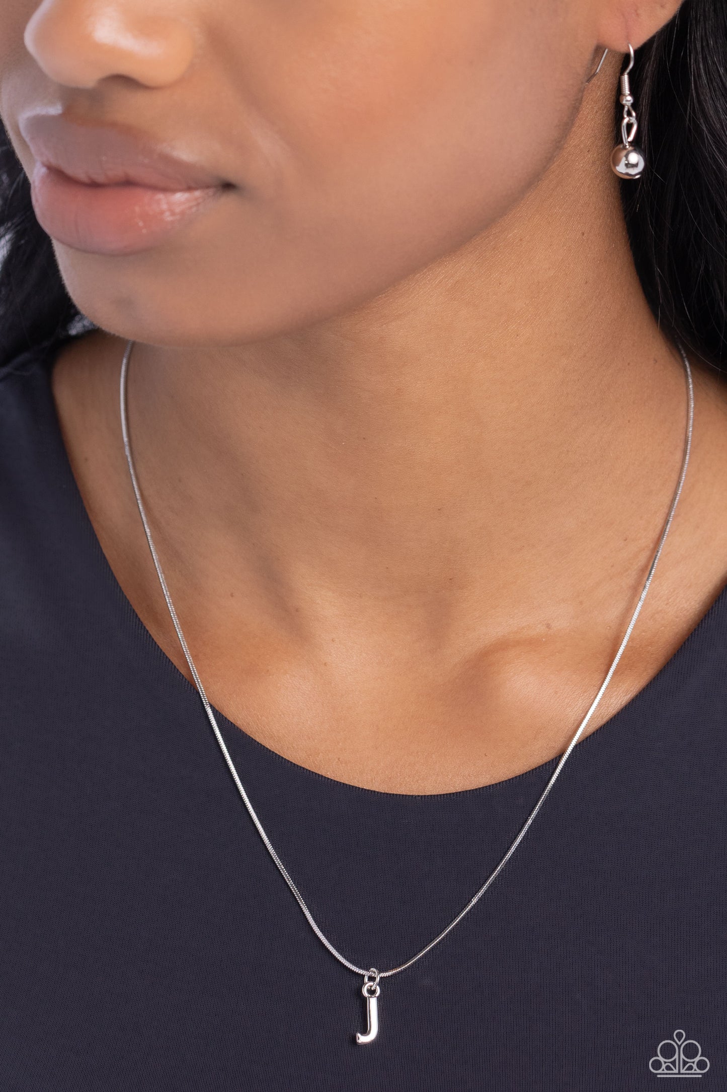 Seize the Initial - J - Silver Necklace
